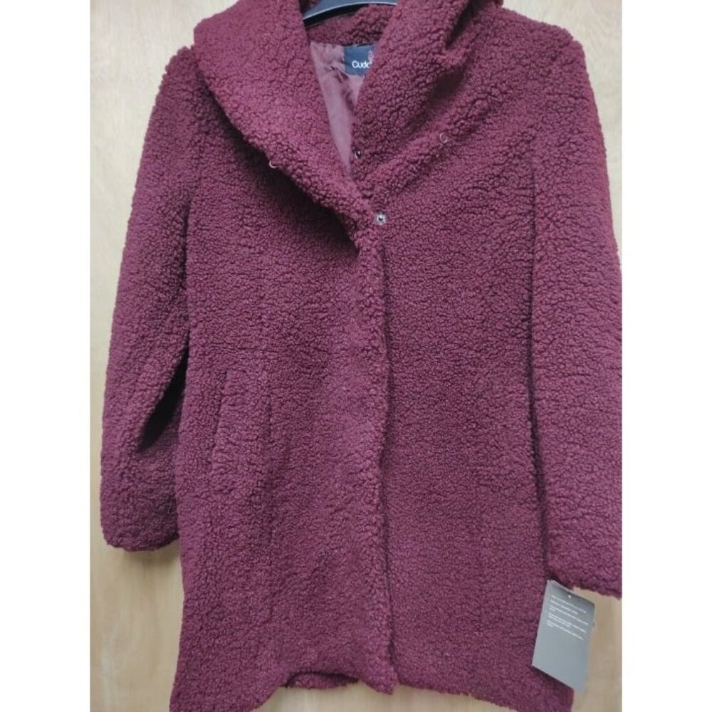 Women's Cuddl Duds Sherpa Bomber Jacket SIZE M